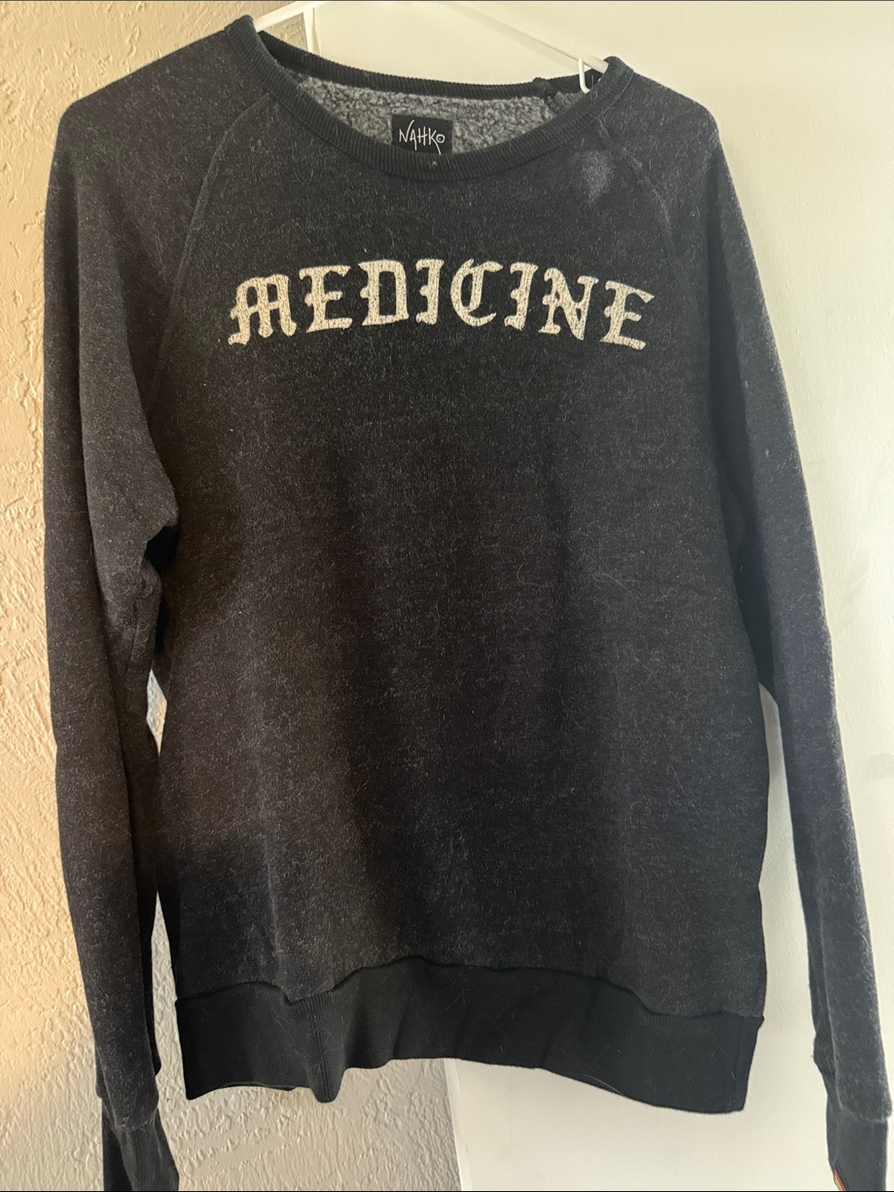 Charcoal 'Medicine' Crewneck Sweatshirt Nahko & Medicine For the People Merch